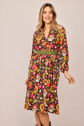 Long Sunflower Jungle Dress